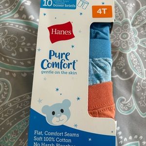 NWT Hanes Toddler Boys' 10pk Pure Comfort Boxer
Briefs